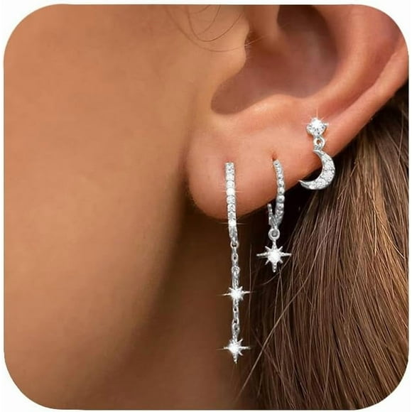 Cartilage Earrings for Women- Gold Hoop Earrings- Hypoallergenic 14K Plated Gold Tiny Earring for Cartilage Piercing Jewelry for Women