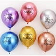 thumbnail image 2 of 10 pcs Bouquet Latex Balloon Happy Birthday Rose Gold Chrome Confetti Balloons Helium Bouquet 12" Helium Birthday Baby Shower Party Supplies Kids Adults Celebration, 2 of 2