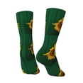 thumbnail image 5 of Uemuo Sunflowers in Bucket Pattern Women's Crew Socks, Soft Durable Breathable Moisture-Wicking with Odor Control Cotton socks, 5 of 9