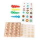 thumbnail image 3 of Juego de juguetes educativos de madera Montessori con bloques cilíndricos de colores y enchufes Estilo2, 3 of 9