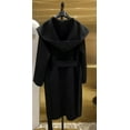 thumbnail image 1 of QueenLine Manteau à Capuche Décontracté Mi-Long en Cachemire avec Lacets Couleur Tabac, 1 of 12