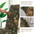 thumbnail image 5 of Yayeee 4 Pack Dining Chair Covers Stretch Parson Chairs Slipcovers Seat Protector, Brown Floral Rabbits Pattern, 5 of 6