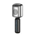 thumbnail image 1 of Micrófono de karaoke portátil Yuxing de condensador estilo retro clásico Bluetooth plateado, 1 of 5