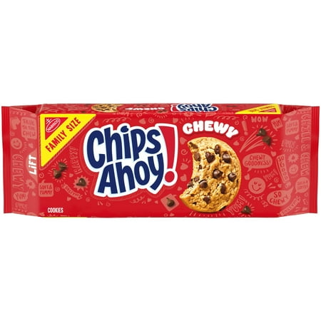 CHIPS AHOY! Chewy Fudgy Chocolate Chip Cookies, Family Size, 19.5 oz