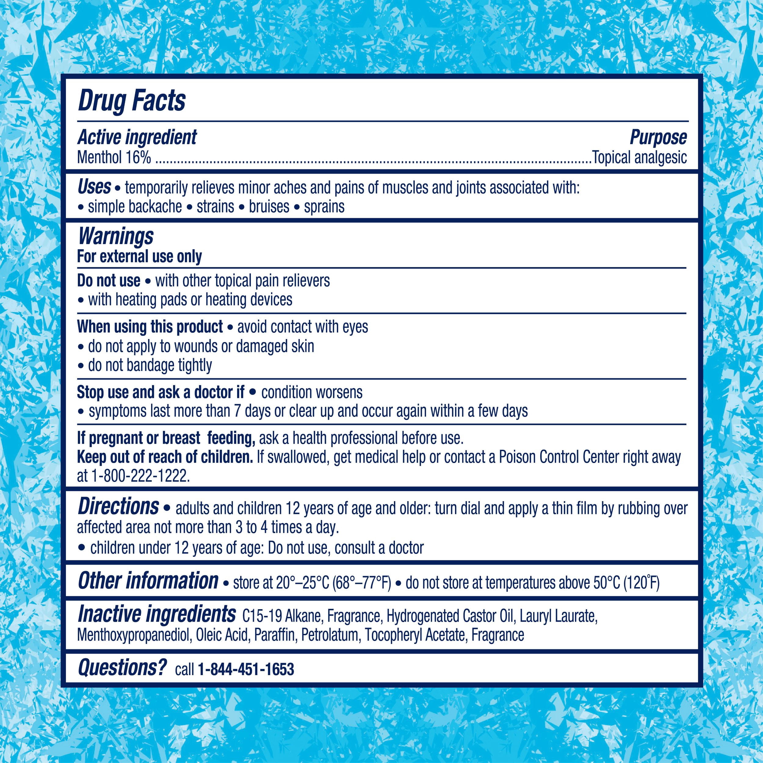 Mineral Ice® Extreme™ Maximum Strength Deepcold® Pain Relief Dry Stick with 16% Menthol, Alpine Fresh Scent