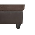 thumbnail image 6 of Pon Living Furniture Inc 3 Piece Classic Polyester Storage Ottoman L Shaped Sectional Sofa Set Brown, 6 of 7