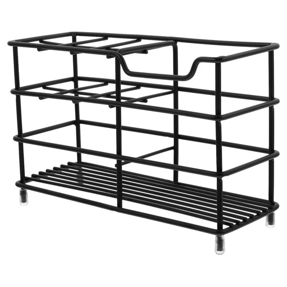 CRAFTHROU Organizador De 6 Compartimentos Para En Acero Inoxidable Color Negro
