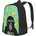 thumbnail image 2 of 3D Printed Gorilla Tag Backpack Cartoon Blue Monkey Backpack Novelty Casual Travel Backpack Lightweight Large Capacity Backpack for Gorilla Tag Game Lovers Gift, 2 of 7