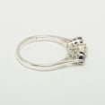 thumbnail image 3 of LBG 18k White Gold Cultured Pearl & Sapphire Womens Anniversary Ring - Size 10.25, 3 of 6
