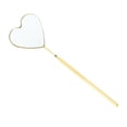 thumbnail image 1 of Unique Bargains 1 Pc Espejo de Pestañas con Patrón de Corazón de Acero Inoxidable Tono Dorado, 1 of 5