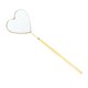 thumbnail image 1 of Unique Bargains 1 Pc Espejo de Pestañas con Patrón de Corazón de Acero Inoxidable Tono Dorado, 1 of 5