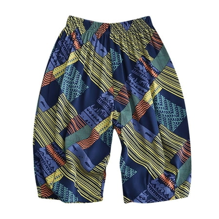 

Pants for Kids Boys Girls 7-8 Toddler Children Summer Girls Boys Trousers Stylish Haren Pants Resort Style Printed Beach Pants Beach Pants Black