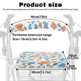 thumbnail image 6 of HELLHERO Colorful Cow Print Walker Seat Cover Walker Seat Cushion Cover Machine Washable for Outdoor Park Easy Fit Soft, 6 of 7