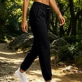 thumbnail image 6 of WIZUTIZ Women's Tapered Jogger Pants Elastic Waist Drawstring Side Pockets Athletic Sweatpants Workout Running Hiking Soft Stretchy Comfy Everyday, 6 of 6