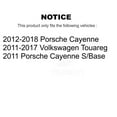 thumbnail image 2 of Positive Plus Rear Semi-Metallic Disc Brake Pads PPF-D1453 for Car Volkswagen Touareg Porsche Cayenne, 2 of 8