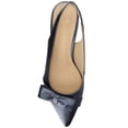 thumbnail image 4 of Journee Womens Paloma Sling Back Pointed Toe Kitten Heel Pumps, 4 of 10