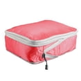 thumbnail image 3 of opvise Travel Storage Bag Large Capacity Waterproof Wear Resistant Zipper Closure Space-saving Nylon Travel Suitcase Clothes Pants Organizer Pouch Red, 3 of 8