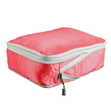

Shebeky Travel Storage Bag Large Capacity Waterproof Wear Resistant Zipper Closure Wide Application Space-saving Nylon Travel Suitcase Clothes Pants Organizer Pouch for Home