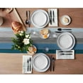 thumbnail image 3 of GFDYREE FAMILY Burlap Linen Rustic Table Runners 72 Inches Long, Retro Farm Wood Grain Blue and Gray Runner Farmhouse Style for Coffee Table, Holiday Parties, Wedding, Events Dinner, Home Fa, 3 of 7