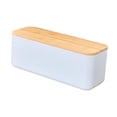 thumbnail image 3 of Caja de pan con tapa de tabla de cortar, contenedor de almacenamiento para panes caseros y bagels Tapa azul sin agujero, 3 of 7
