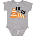 thumbnail image 3 of Inktastic Lil Sis with Construction Cones Girls Baby Bodysuit, 3 of 5