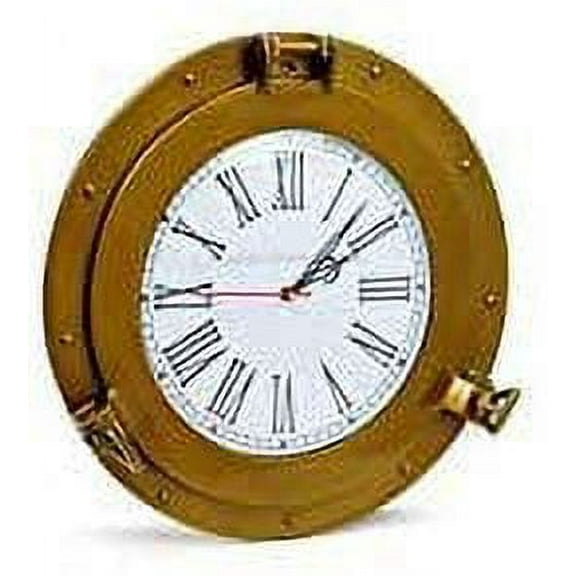 Nagina International Premium Silver Lined Aluminum Nickel Coated Nautical Ship's Porthole Window ! Maritime Wall Decor Mirror | Exclusive (17 Inches)