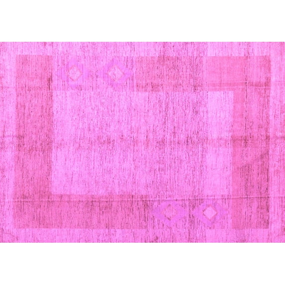 Ahgly Company Indoor Rectangle Abstract Purple Modern Area Rugs, 4' x 6'