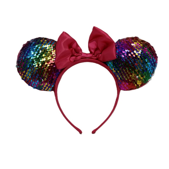 Disney Minnie Mouse Rainbow Sequins Ears