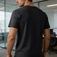 thumbnail image 6 of TKKCS Mens Short Sleeve Henley T-Shirt- Daily Wear Breathable Classic 3-Button Placket Casual Lightweight Summer T-Shirts Black Size XL, 6 of 6