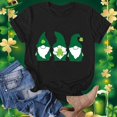 thumbnail image 2 of Funny St Patricks Day Shirt Women,Womens St Patricks Day Cute Gnomes Shirt Short Sleeve Round Neck Tshirt,Women's St Patrick's Day T-Shirt Lucky Irish Shamrock Graphic Tees Tops, 2 of 5