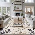 thumbnail image 3 of Grey Brown Botanical Area Rugs 8'x10', Small Throw Rugs for Living Room Patio, Rustic Country Spring Floral Summer Leaf Indoor Outdoor Rug Non-Slip Low Pile Carpet Runner Reversible Floor Mats, 3 of 8