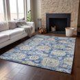 thumbnail image 6 of Addison Rugs Mayfield Washable Transitional Floral Blue Rectangle Rug, 5' x 7'6", 6 of 6