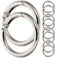 thumbnail image 1 of SUTENGDA 10pcs Flat Key Rings Metal Split Circles Key Chain Making Rings DIY Circle Rings, 1 of 5