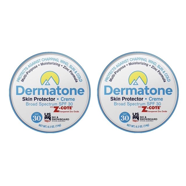 Bálsamo protector de la piel Dermatone con zinc SPF 30, 15 ml, paquete de 2