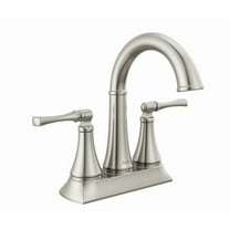 Delta Bathroom Faucet with Drain 25798LF-SP 4-in centerset 2-handle, Brush Nickel