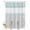 Gray Turquoise, variant on Split Shower Curtain for Transfer Bench, Pink Grey Fabric Shower Curtains for Bathroom, Chic Garden Floral Stripe Aesthetic Flower Boho Tub Sliding Transfer Bench Waterproof Bath Curtains 72"x72"