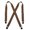 Tan, variant on Size one size Men's Big & Tall Elastic Clip End Double Face Suspenders