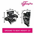 thumbnail image 5 of Your Name/ Logo Included TuscanyPro Portable Hairstylist Chair - Perfect for Hair Stylists, Salons, Movie Sets and More - Italian Design - 10 Years Warranty - US Patented - 22 Inch Seat Height, 5 of 9