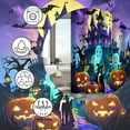 thumbnail image 6 of Halloween Shower Curtain, Scary Halloween Shower Curtain Set, Spooky Castle Halloween Decor, Horror Haunted House Bathroom Home Indoor Decorations, Waterproof Bathroom Curtain with Hooks 72"X72", 6 of 7