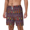 thumbnail image 2 of Uemuo African Women Pattern Mens Swim Trunks Quick Dry Board Shorts with Mesh Lining, Stretch Beach Shorts Quick Dry No-Chafing Board Shorts-XX-Large, 2 of 9