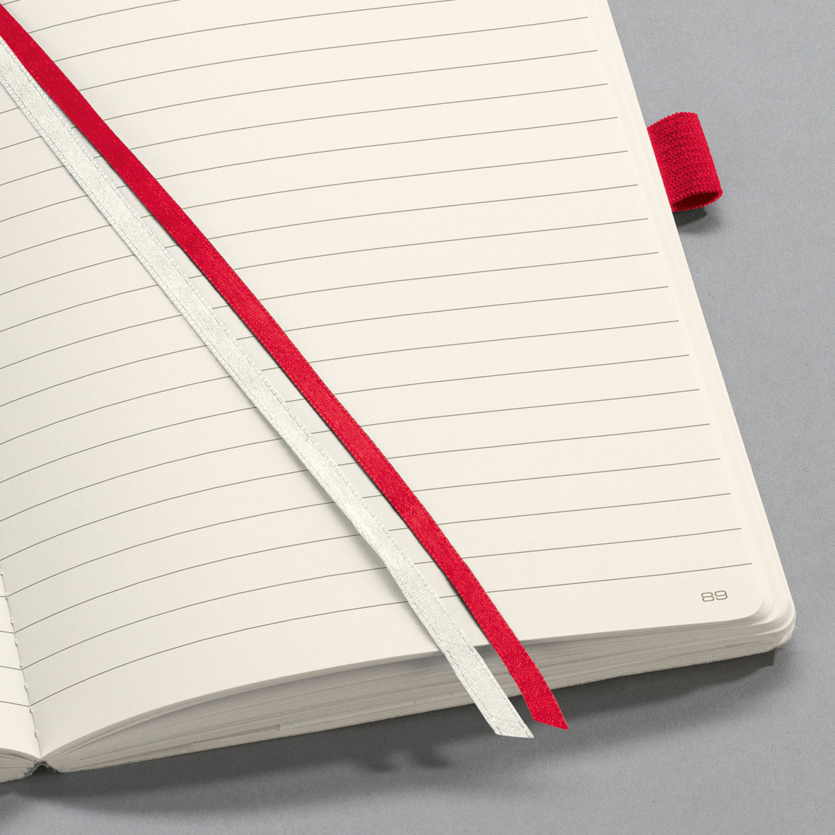Sigel Softcover Lined Notebook with Elastic Closure, Red, A5 Journal Size (SGA5SEL-RD)