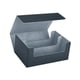 thumbnail image 4 of Caja para guardar barajas de cartas, organizador de doble fila para juegos de cartas de colección negro y gris, 4 of 9