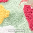 thumbnail image 5 of BAILU Green Bathroom Rugs Cute Strawberry Flower Bath Mat Bathroom Accessories, Funny Colorful Non Slip Floor Bath Rug Machine Washable Bathmat Soft Microfiber Carpet for Shower, Bathtub (20x32 inch), 5 of 7