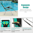 thumbnail image 6 of Costway Padded Zero Gravity Lounge Chair Oversize Folding Adjustable Turquoise, 6 of 9