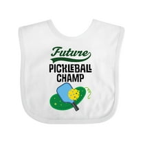 Inktastic Future Pickleball Champ Boys or Girls Baby Bib