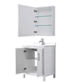 thumbnail image 2 of Wyndham Collection Daria 30" Cabinet Wood Single Bathroom Vanity in White/Chrome, 2 of 5