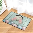 thumbnail image 6 of Qocolhg Happy Easter Eggs Entrance Door Mat, Spring Bunny Ears Low Profile Tradition Decor Welcome Mat, Non-Slip Carpet Rugs Floor Mat Decorative for Home/Bathroom/Kitchen/Indoor, 16x24 inch, 6 of 8