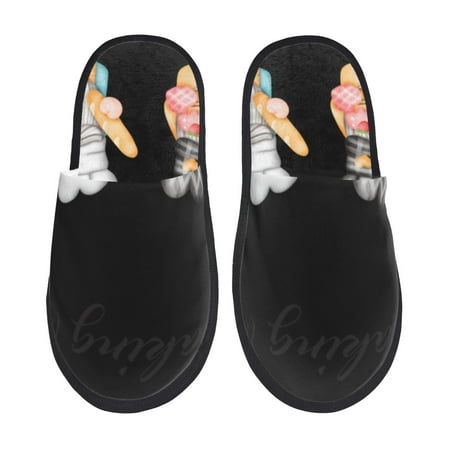 

Pofeuu Little Chef Gnome Print EVA Fuzzy House super light Slippers Slippers Scuff Outdoor Indoor Warm Cozy Plush Bedroom Shoes Soft Flat Comfy Anti-Slip-Medium