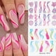 thumbnail image 3 of Abstract Nail Art Stickers, Line Nail Decals Water Transfer Blooming Nail Stickers Graffiti Curve Butterfly Leaf Flower Nail Tattoo Stickers For Women, 3 of 4