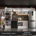 thumbnail image 5 of Cocina Integral MADESA 350cm Blanco/Crema Agata, 5 of 5